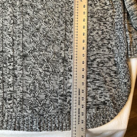 Jason Maxwell Women Sweatshirt Size 2X Gray Cable Knit Long Sleeve Turtleneck - Picture 5 of 8